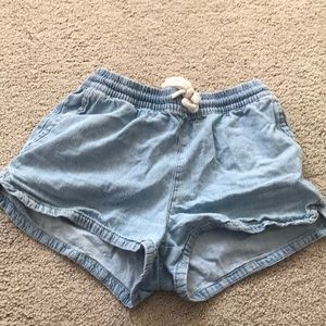 Girls Fake denim short